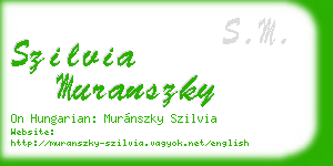 szilvia muranszky business card